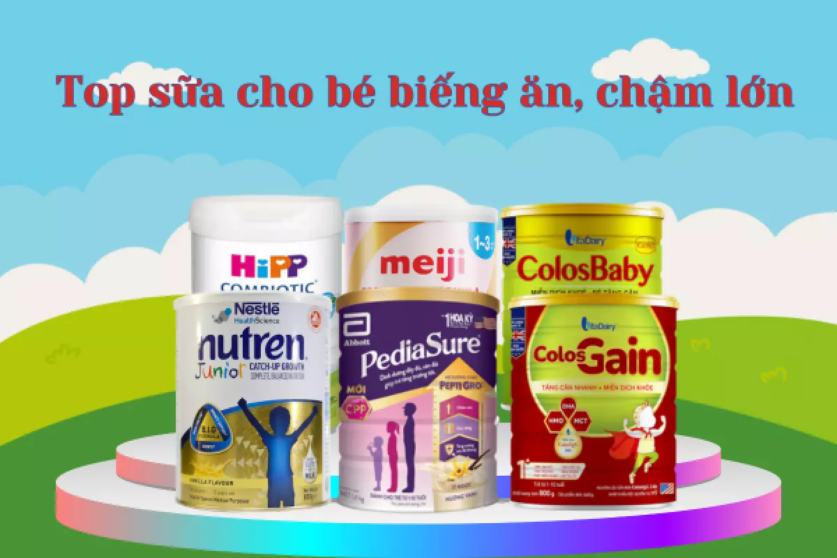 Bé biếng ăn, chậm lớn nên uống sữa gì?