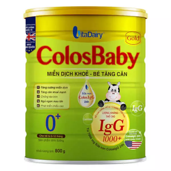 Sữa Colosbaby Gold miễn dịch khỏe - bé tăng cân