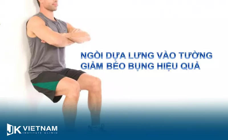 Bài tập squat với tường giúp cơ mông đùi săn chắc hơn