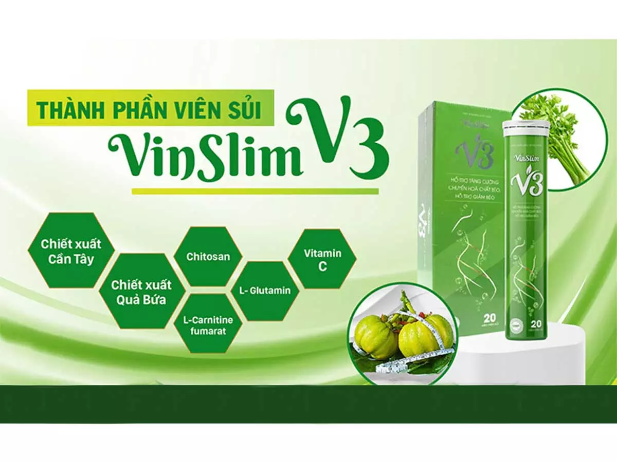 Viên sủi Vinslim V3