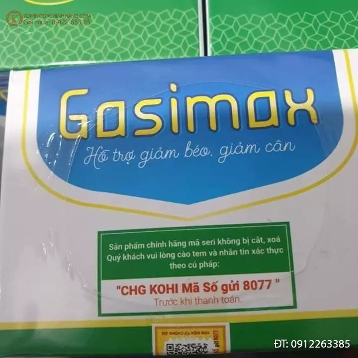 Viên uống giảm béo giảm cân Gasimax Khinoor 8