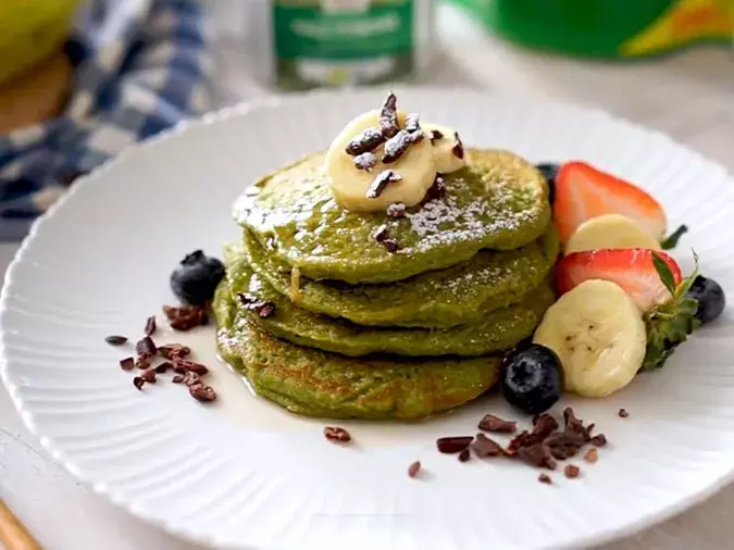 Bánh pancake cải kale