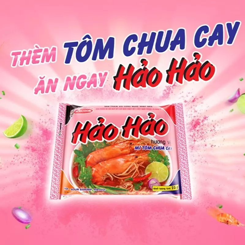 Mì tôm hảo hảo chua cay 75g