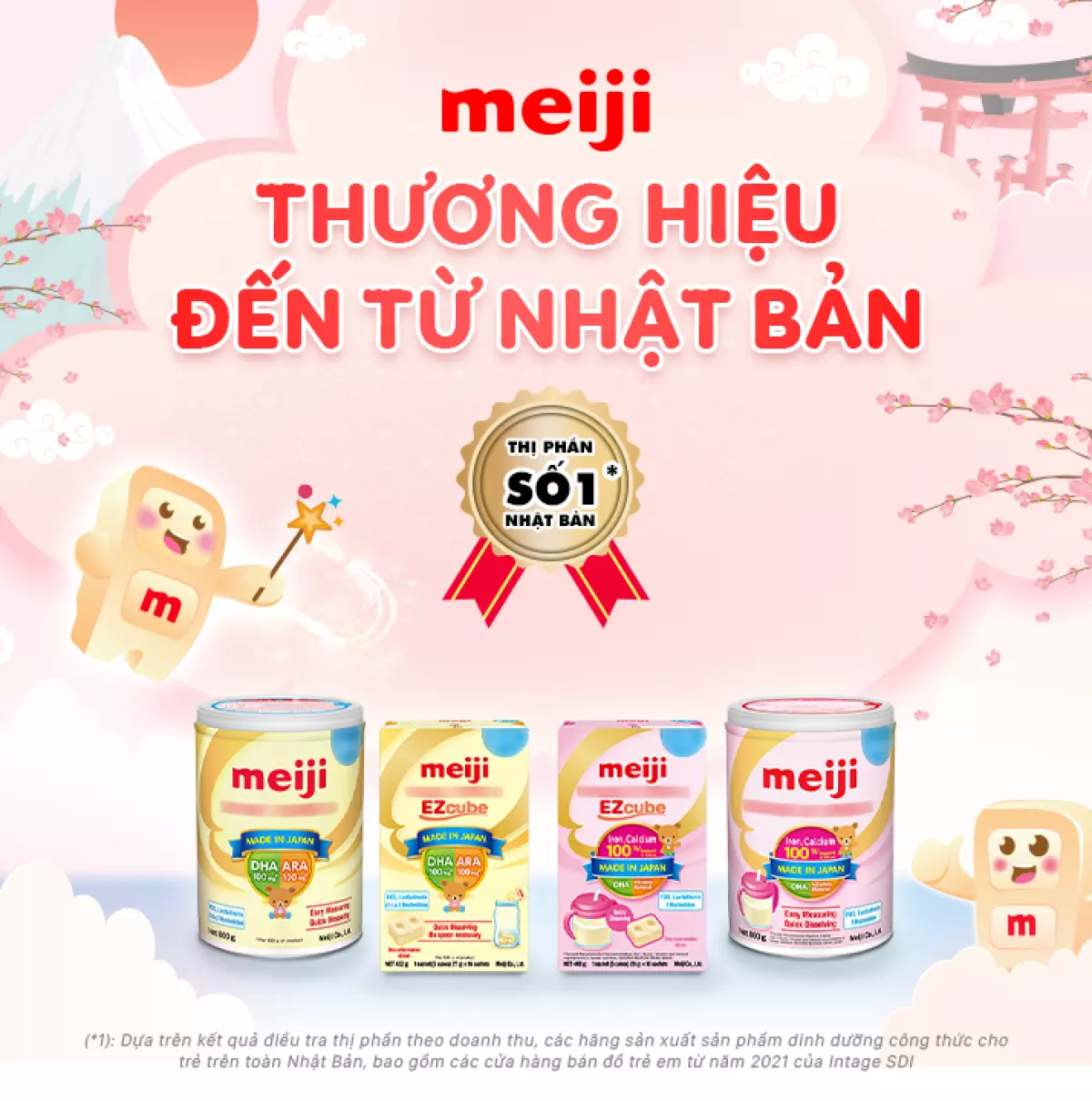 Sữa Meiji tốt cho bé trong giai đoạn 6-12 tháng