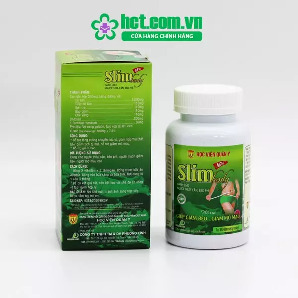 Thành phần, công dụng và cách dùng viên uống giảm cân Slim Body New