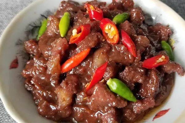 thịt heo kho mắm ruốc