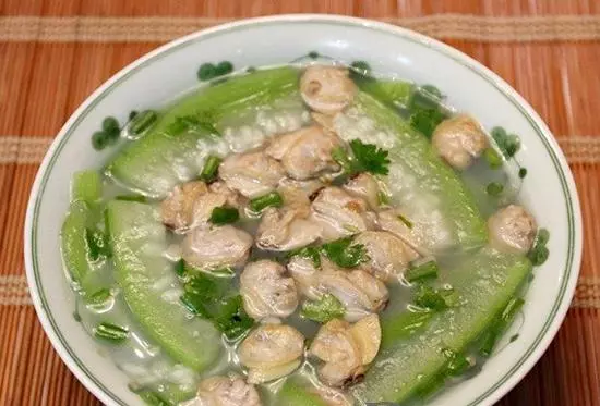 Canh ngao nấu bầu