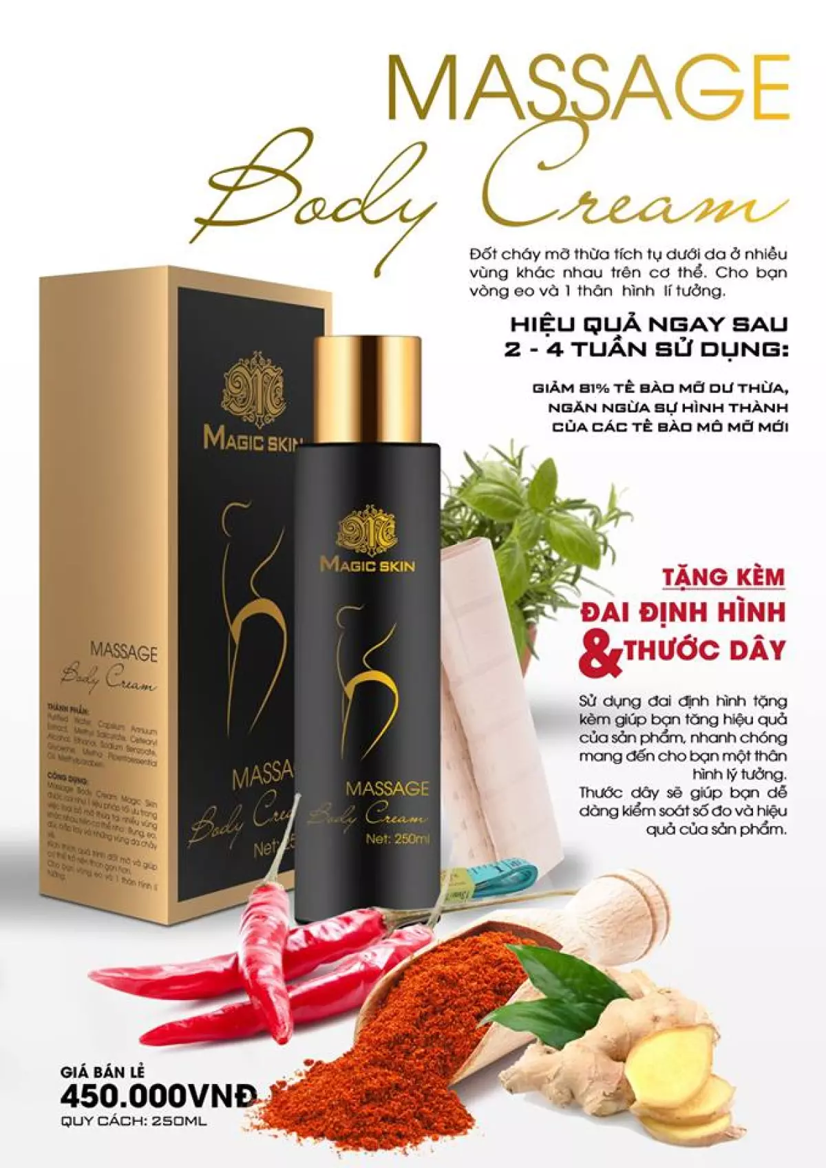 Kem tan mỡ Magic Skin