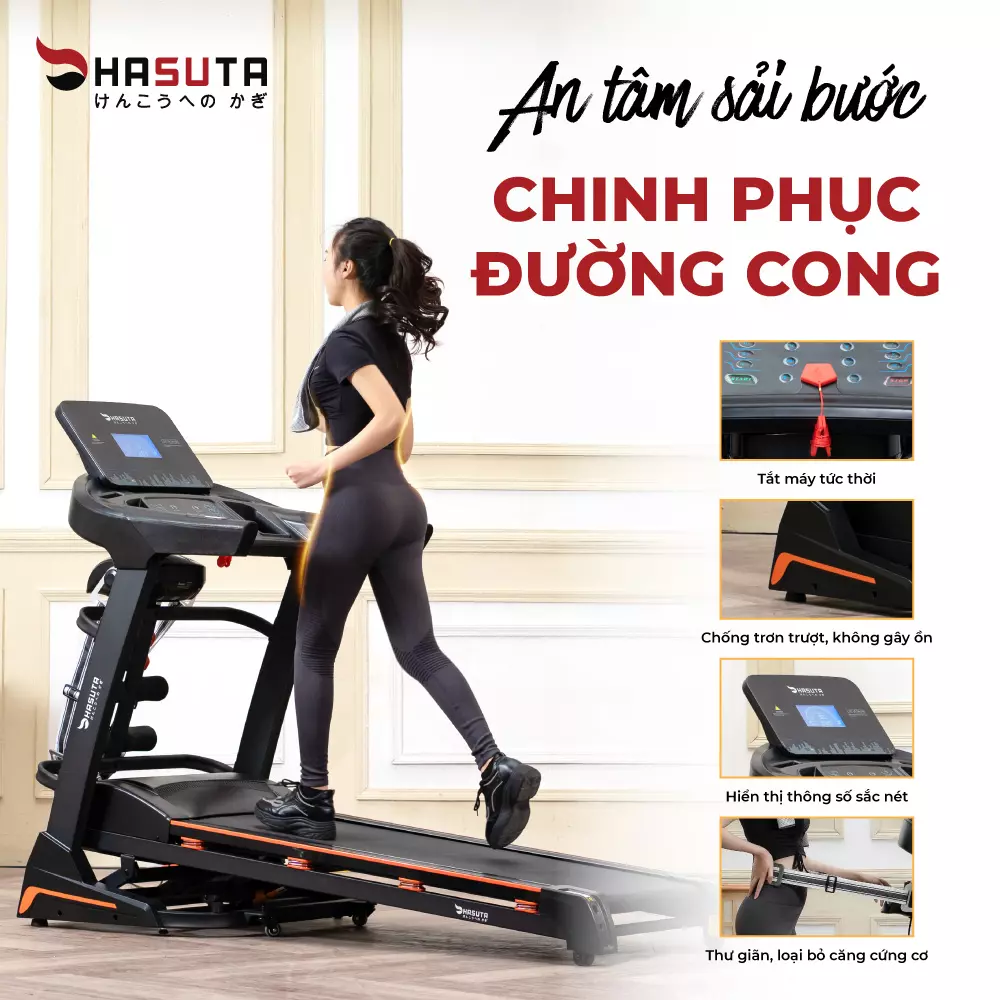 HTM-510 khóa an toàn, mút chống trơn trượt, an tâm sử dụng