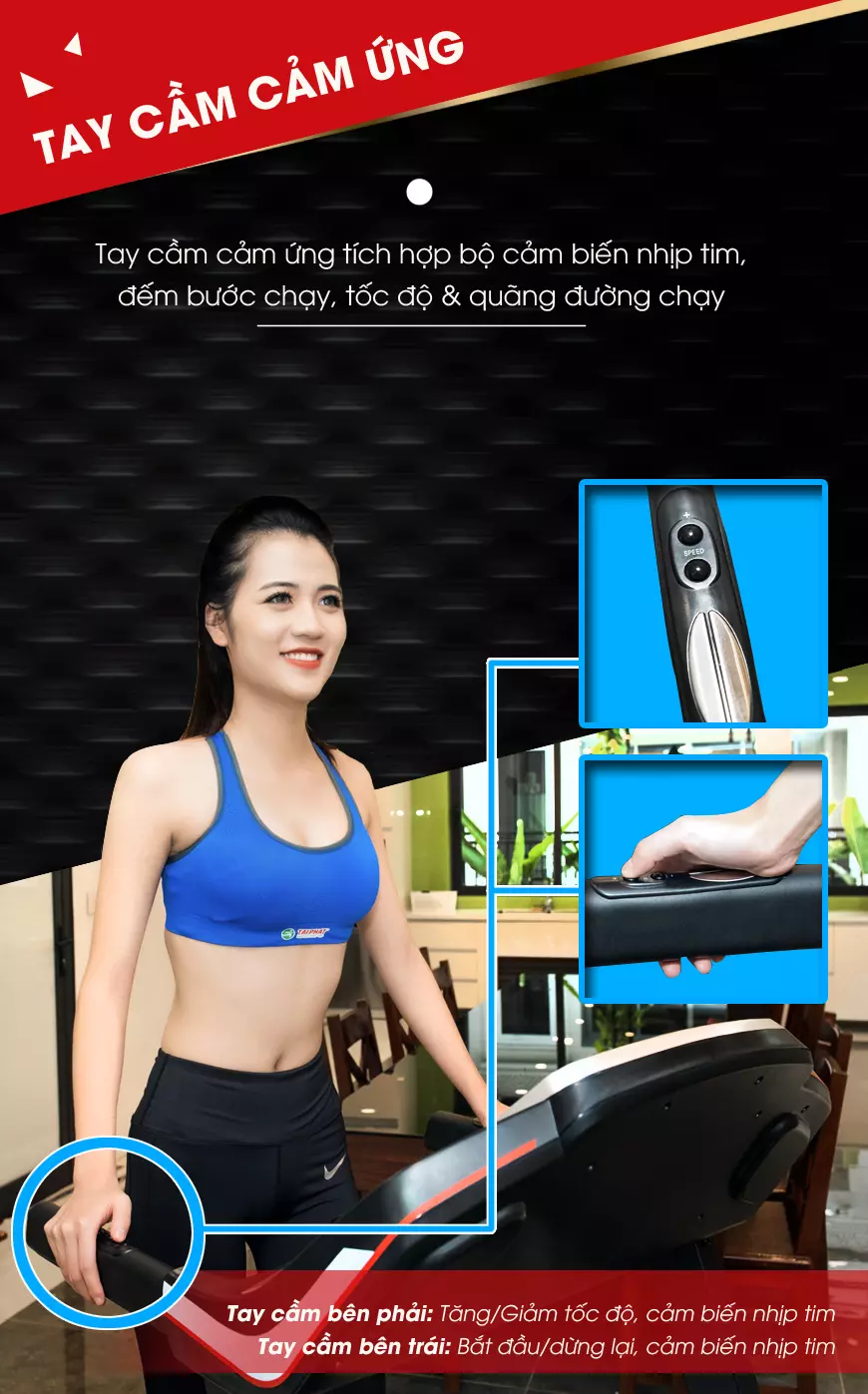 Máy chạy bộ Tech Fitness TF-12