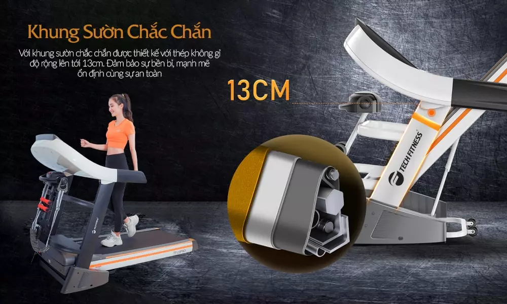 Khung sườn chắc chắn đảm bảo an tâm khi luyện tập