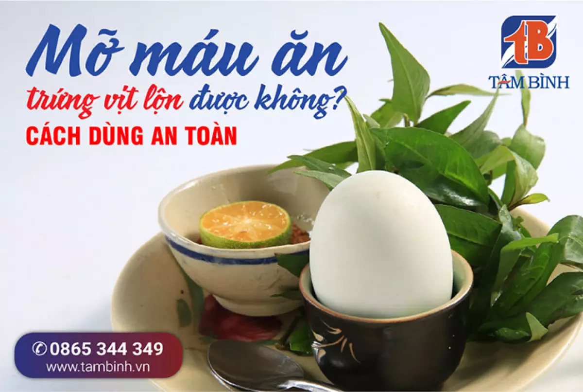 Mỡ máu ăn trứng vịt lộn