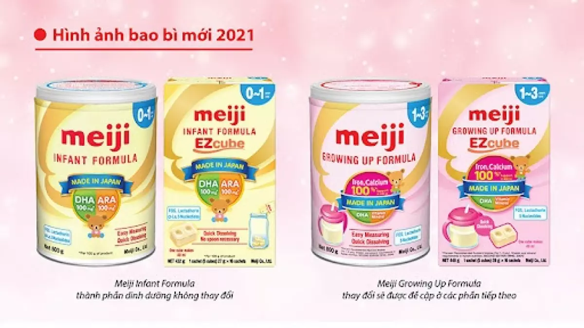 Sữa Meiji nhập khẩu được sản xuất dành riêng cho trẻ em Việt Nam