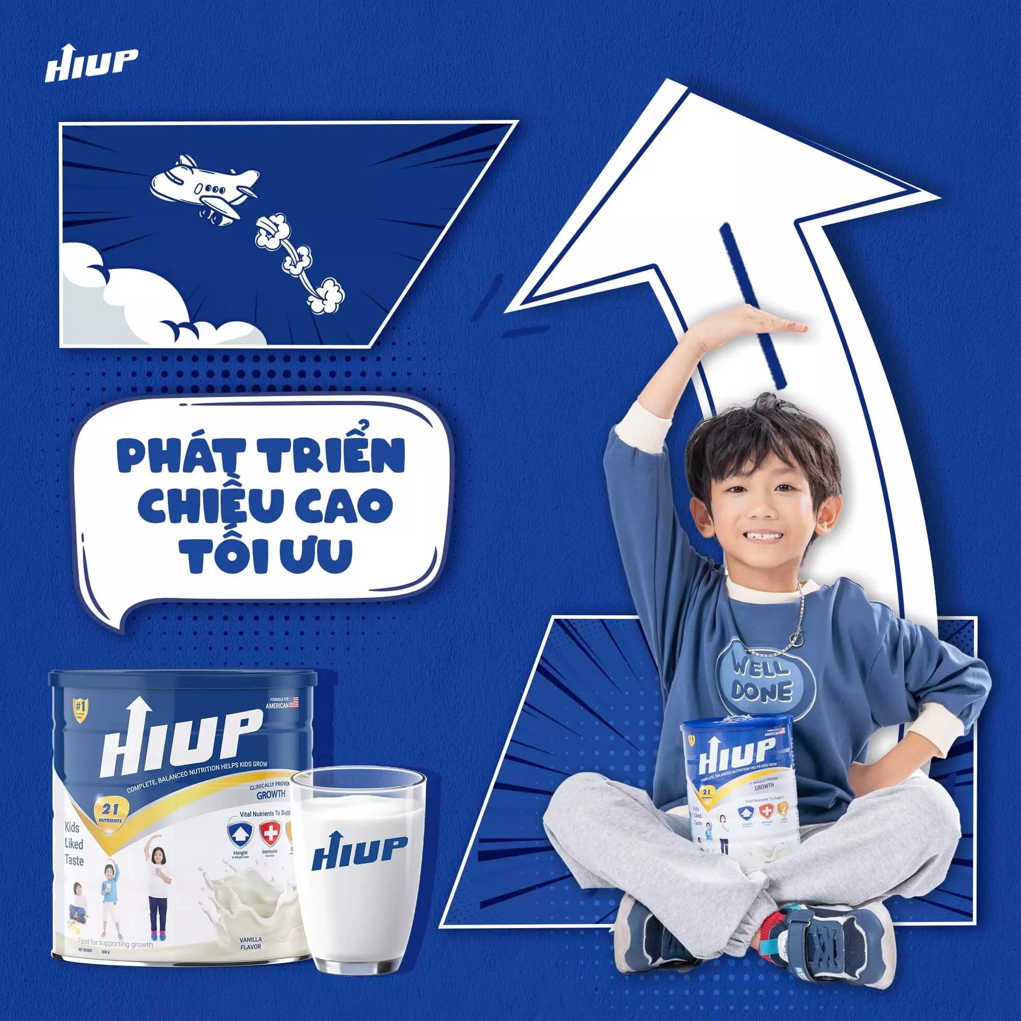 Sữa HIUP tăng chiều cao