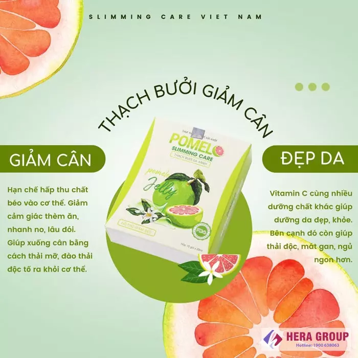 Công dụng Thạch bưởi giảm cân Pomelo Slimming Care