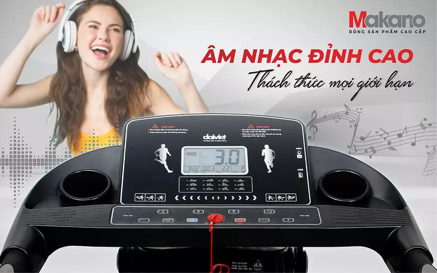 Máy chạy bộ tích hợp tính năng nghe nhạc