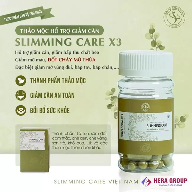 Viên thảo mộc giảm cân Slimming Care X3