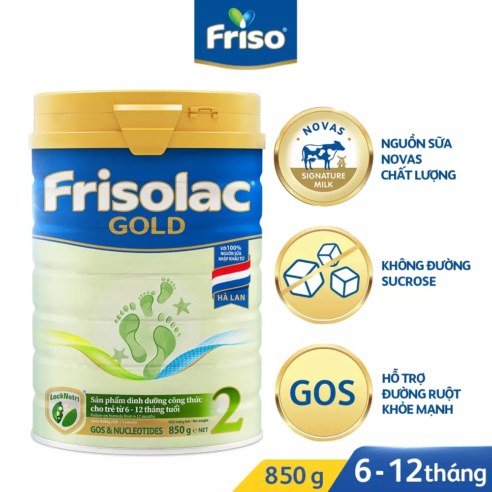 Mẹ cần nắm được những lưu ý khi cho trẻ sử dụng sữa Frisolac Gold 2