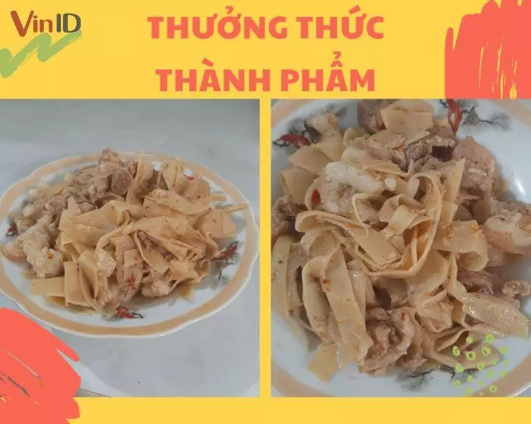 Thịt kho măng tươi hấp dẫn trong buổi cơm gia đình