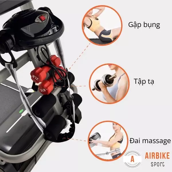 Các Tiện ích đi Kèm Máy Chạy Bộ Airbike Sport Mk338