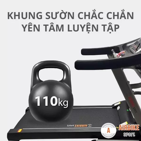 Máy Chạy Bộ Airbike Sport Mk338 Khung Sườn Chắc Chắn