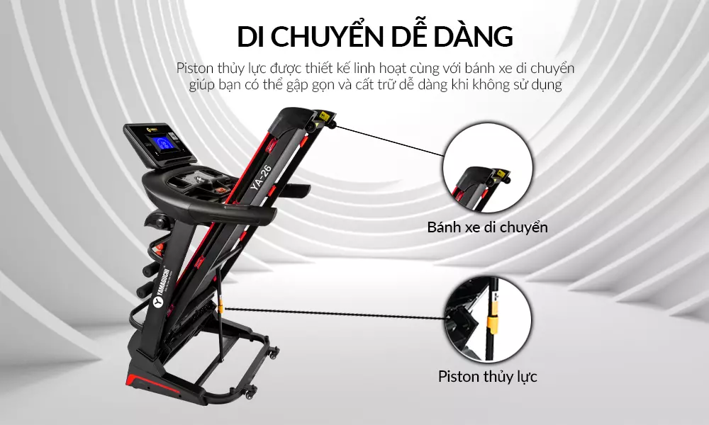 Di chuyển dễ dàng, gấp gọn tiện lợi