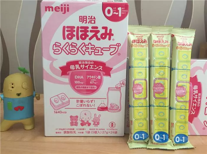 Cách pha sữa Meiji số 0 dạng thanh