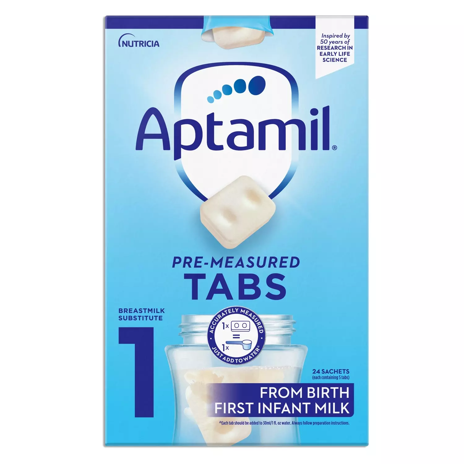 Sữa Aptamil thanh Pre Measured Tabs số 1