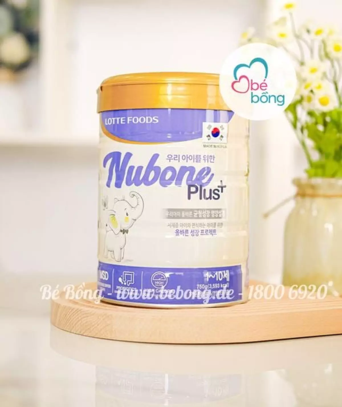 Sữa Nubone Plus hộp 750g (1-10 tuổi)