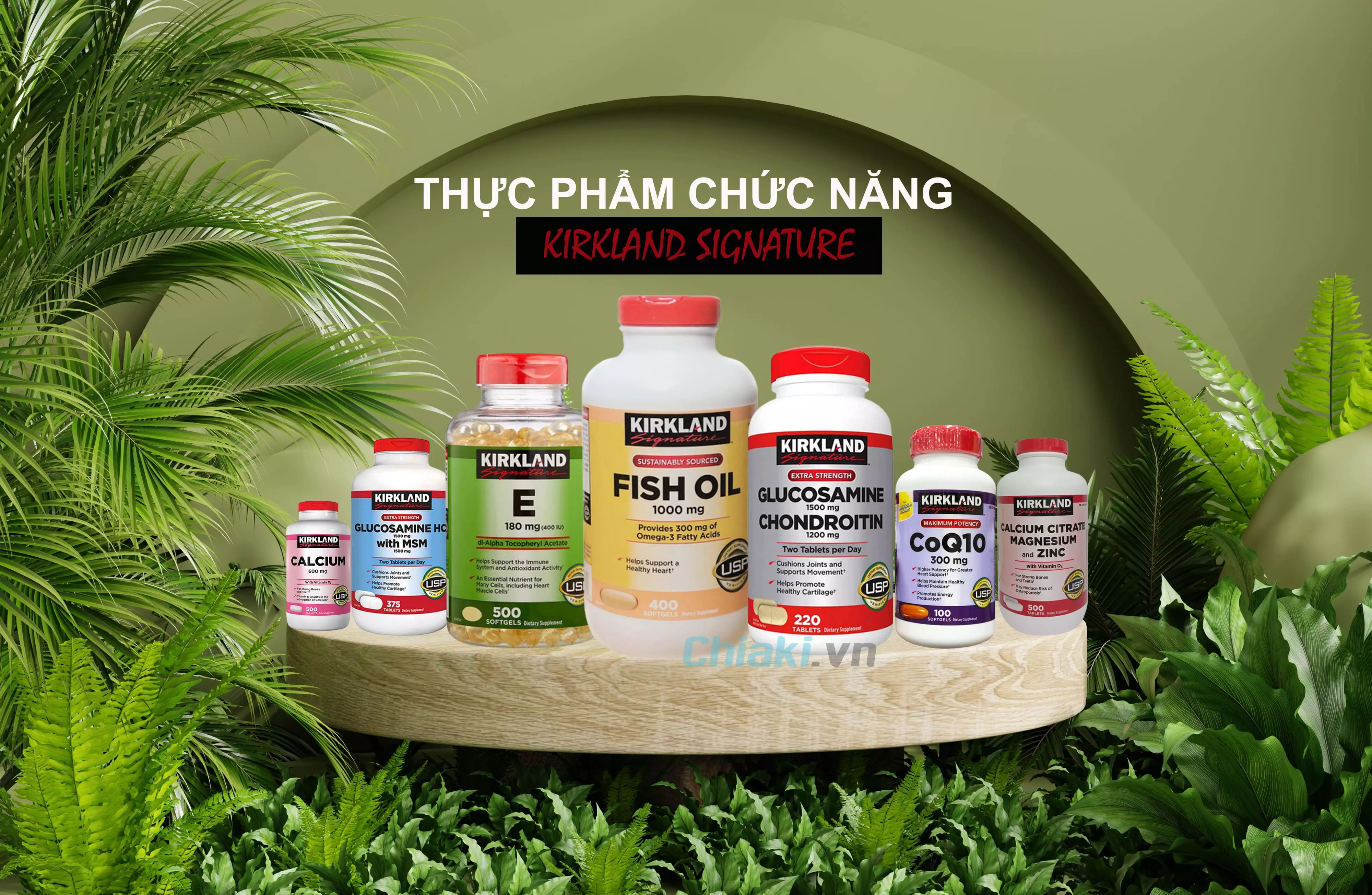 Các dòng sản phẩm Kirkland chính hãng đang được bán tại Chiaki.vn