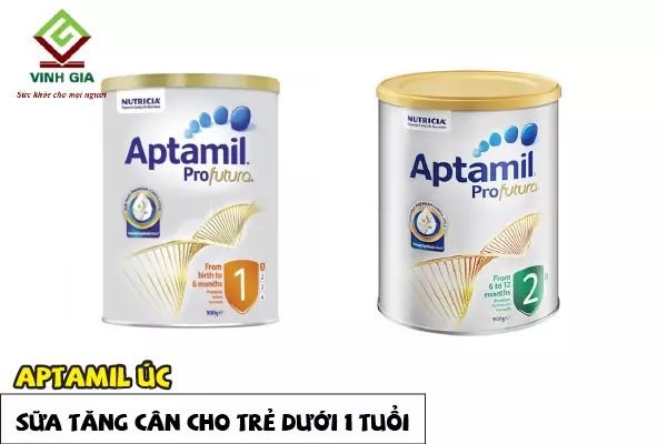 Sữa cho trẻ dưới 1 tuổi chậm tăng cân Aptamil Úc