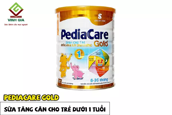 Sữa cho bé dưới 1 tuổi chậm tăng cân Pediacare Gold