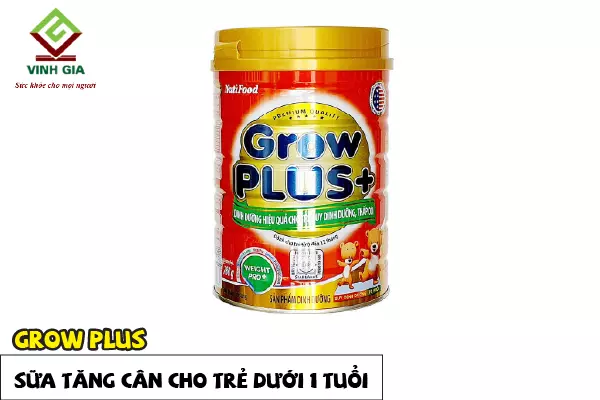 Sữa Grow Plus đỏ cho trẻ dưới 1 tuổi chậm tăng cân của Nutifood