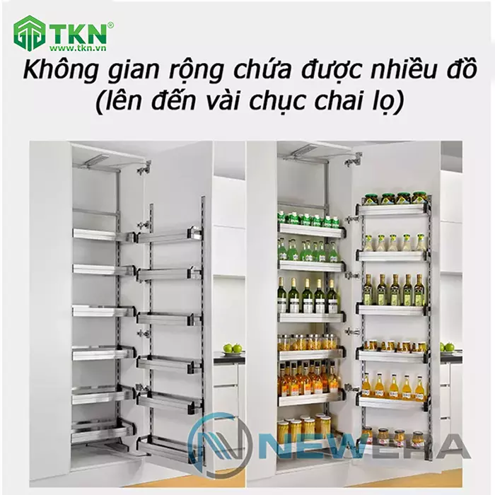 Tủ đồ khô Newera NE566.450 có không gian rộng rãi.