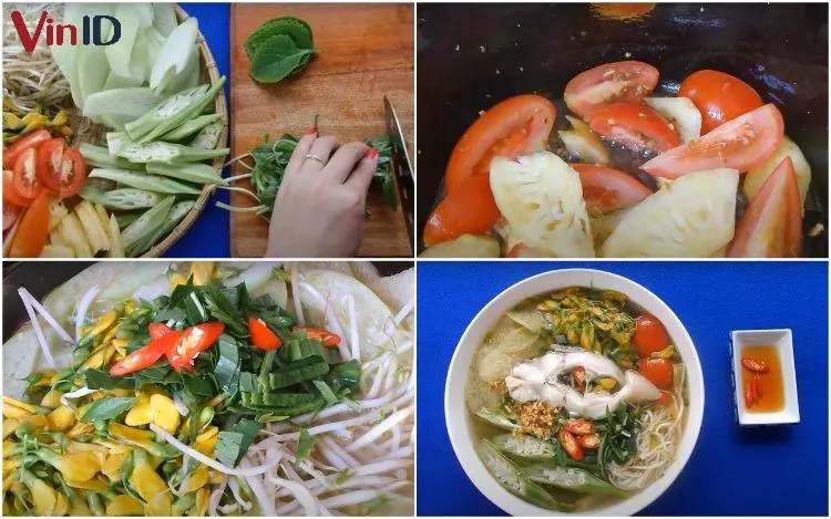 Canh chua cá diêu hồng