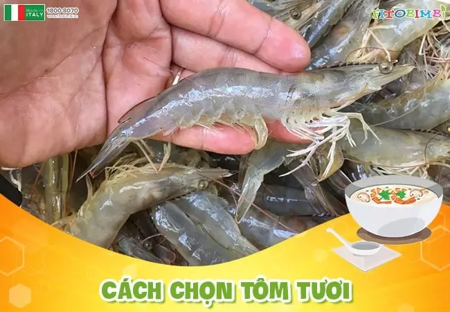 Ưu tiên những con tôm còn duỗi thẳng