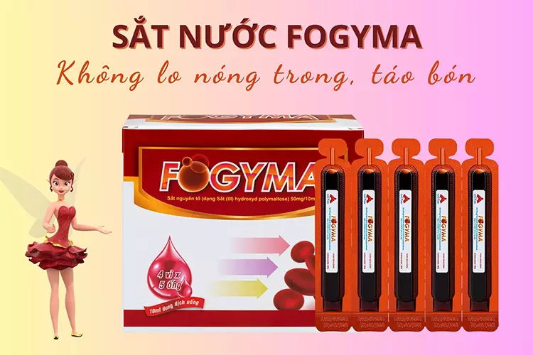 Fogyma - Thuốc sắt nước hữu cơ siêu hấp thu