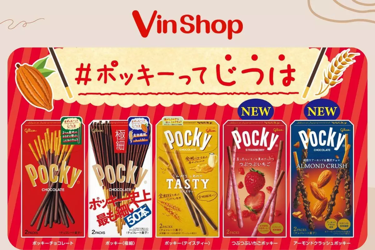 Bánh pocky thích hợp để ăn vặt trong gia đình và văn phòng