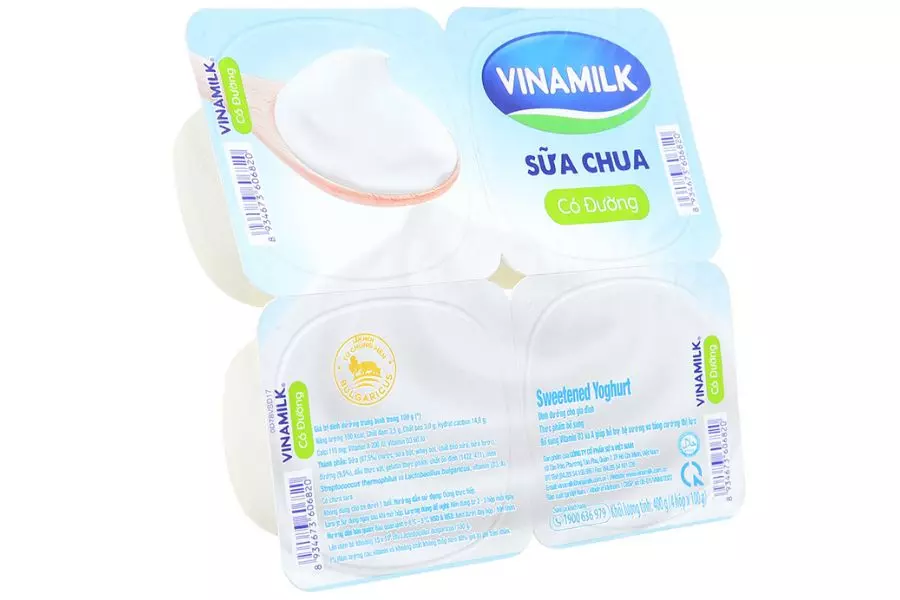 Sữa chua Vinamilk có chất xơ, giúp bé tiêu hóa thức ăn dễ dàng