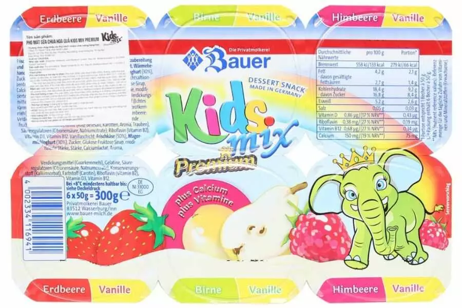 Sữa chua Kidsmix được sản xuất trên dây chuyền đạt tiêu chuẩn châu Âu