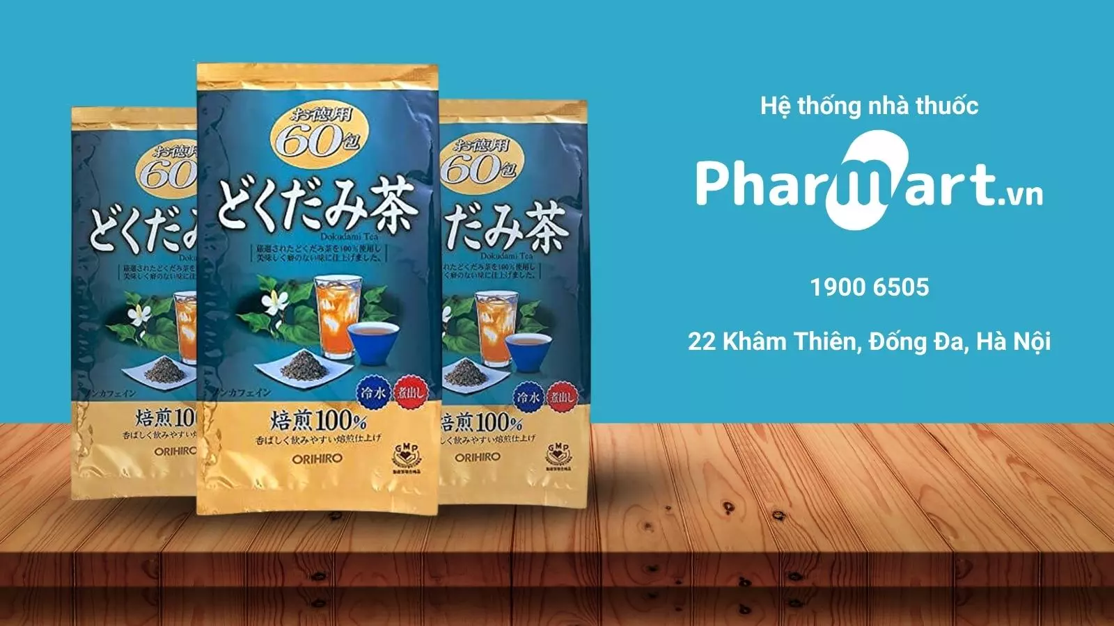 Pharmart.vn cam kết phân phối trà Orihiro chính hãng