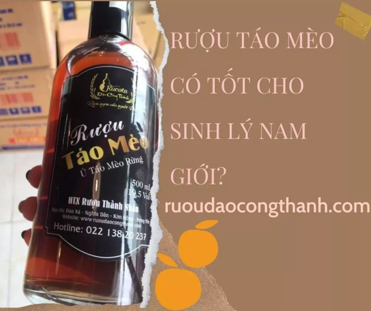 Uống rượu táo mèo có làm yếu sinh lý nam giới ?