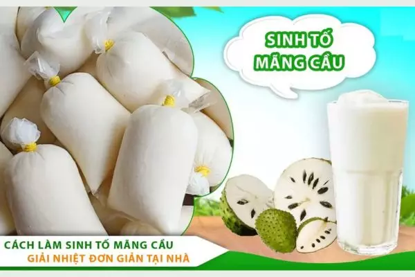 Mẹ có thể chế biến nhiều đồ uống ngon từ mãng cầu