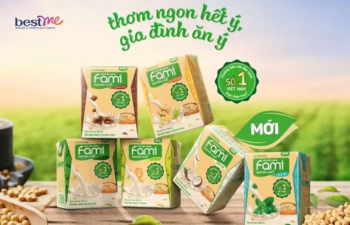 Fami Canxi là dòng sữa đậu nành giàu canxi