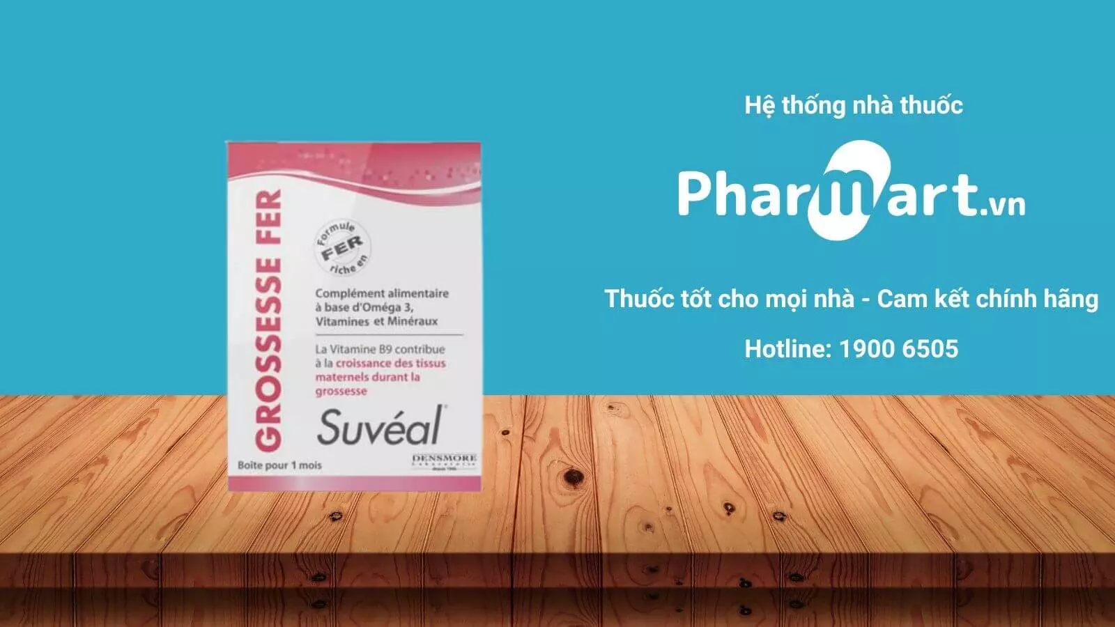 Liên hệ Pharmart.vn để đảm bảo mua Suveal Grossesse Fer chính hãng