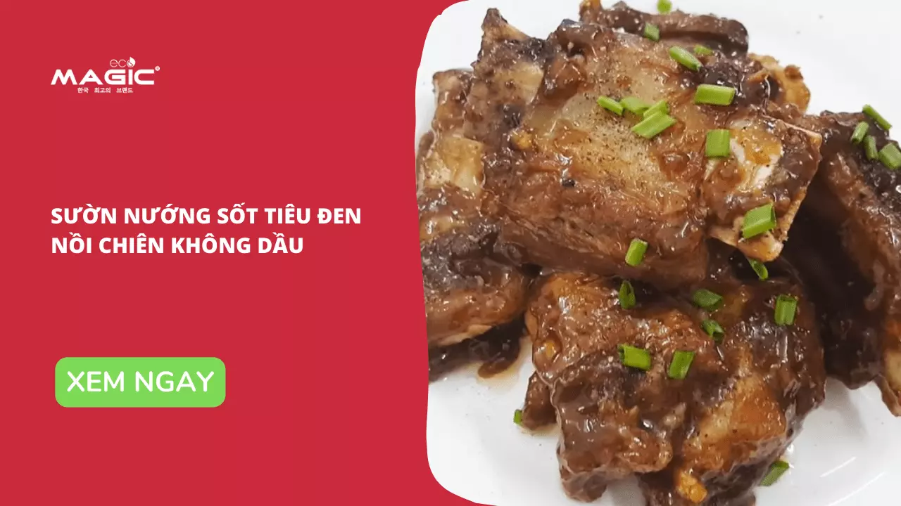 Sườn nướng sốt tiêu đen