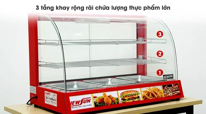 Bảo quản bằng tủ giữ nóng gà rán