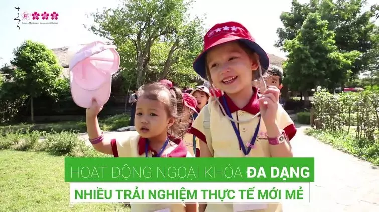 Hoạt động dã ngoại của trường mầm non Sakura Montessori