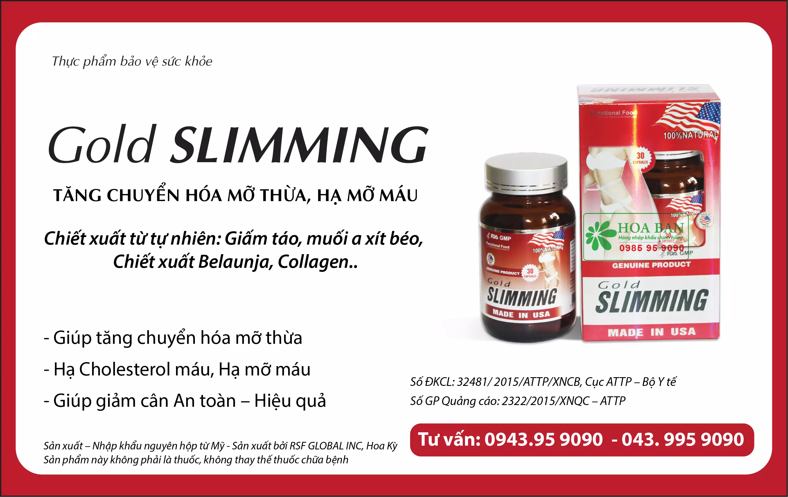 thuốc giảm cân Gold Slimming