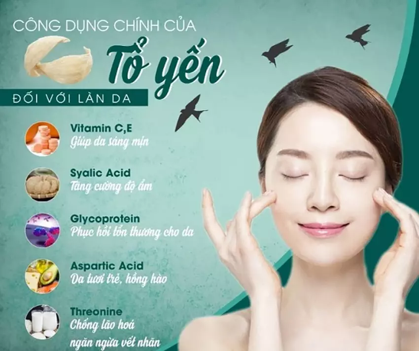 Phụ nữ sau sinh ăn yến sào